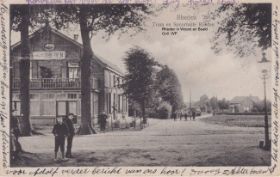 FB 16 sep. 2015 Fotokaart verzonden 1922. Tram - spoorhalte bij pension 'Zomerzicht' en Groenestraat Rheden met het landelijk bekende Pannenkoekenhuis Strijland..jpg