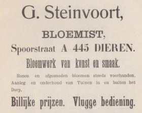 Advertentie G. Steinvoort Spoorstraat A 455 Dieren 1904 site 30-1-2017.jpg