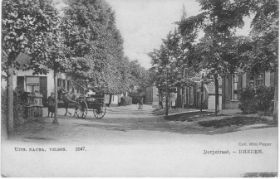 Dorpsstraat Rheden omstreeks 1900 met naam WP.jpg