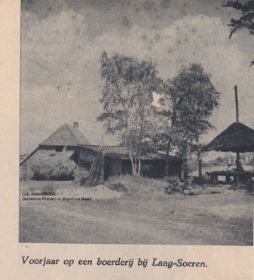 Landelijk plaatje van een boerenerf in Laag Soeren 30 mei 1941 met naam WP en GRWB op FB 24 okt. 2014.jpg