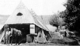 Schaapskooi bij Lentsesteeg of achter bij Rhederhof Rheden omstreeks 1905 FB en site 19-1-2018.jpg