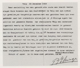 Gerucht over knecht bij politie te Velp 18 dec. 1919 naam Hendrikus Antonius Roelofs Velp FB 10 aug. 21015.jpg